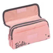 Пенал м'який на 2 відділення YES PH-2-2 'Barbie', сірий/рожевий (533046) 