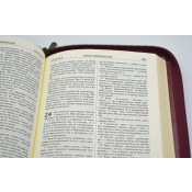 Біблія Сучасний переклад Червона № 3 10783 (замінник шкіри, замок) 