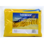 Прапор України Bookopt з тризубом, габардин 90 х 135 см (BK3031) 