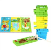 Дерев`яна дженга-пазл Multifunctional Puzzle Jenga Strateg (30980) 