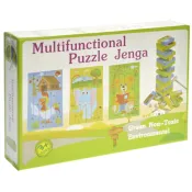 Дерев`яна дженга-пазл Multifunctional Puzzle Jenga Strateg (30980) 