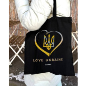 Екошопер чорний Love Ukraine 