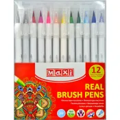 Фломастеры-кисточки Maxi Real Brush 12 цветов (МХ15232) 