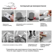 М'яч для фітнесу PowerPlay 4003 75 см Темно-сірий + насос 