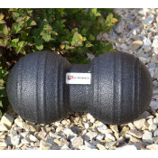 Масажний м'яч подвійний U-POWEX UP_1004 Epp foam peanut ball d8*16 см чорний 