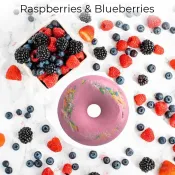 Шипучий засіб для ванн Milky Dream Пінний Donut Raspberries & Blueberries 140 г 