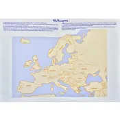 Моя Європа. Розкладна карта-розмальовка 