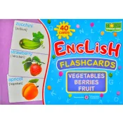 English: flashcards. Vegetables, berrieds, fruit / Набір карток. Англійська мова. Овочі, ягоди, фрукти 