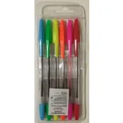 Набір кольорових ручок ECONOMIX Standart 6 шт 10510 
