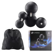 Набір масажних м'ячиків U-POWEX EPP Massage Ball (3 шт.) Black 