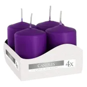Набір свічок Bispol 4 штуки Фіолетові (sw40/60-040) 
