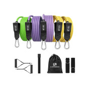 Набір трубчастих еспандерів U-POWEX Resistance bands set 5шт. 100LB (до 45кг.)  