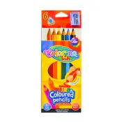 Олівці кольорові 6 кольорів з точилкою Jumbo Colorino 15516PTR 
