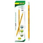 Олівець простий 4 ofiice НВ пластиковий жовтий з гумкою (4-111) (12 штук в упаковці) 