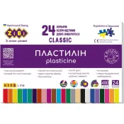 Пластилін ZiBi Classic 24 кольорів 480 г (ZB.6236) 