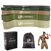 Резинові петлі для тренувань U-POWEX Pull up band set 5шт. (3.6-56.7kg) Olive 