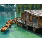 Картина по номерах Bookopt Будинок на озері 40х50 (BK1476) 