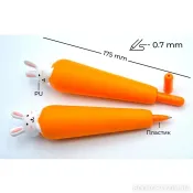 Ручка масляна 0.7 мм BP5027 Squishy Carrot  