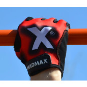 Рукавички для фітнесу MadMax MXG-101 X Gloves Black/Grey/Red M 