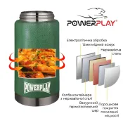 Термос харчовий PowerPlay 9002 Зелений 750 мл 