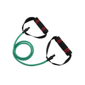 Трубчастий еспандер для фітнесу з ручками U-POWEX Latex resistance tube 20LB Green (9 кг.)  