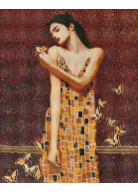 Алмазна мозаїка В обіймах метеликів 40х50 АМО7382