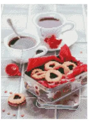 Алмазна мозаїка Печиво до чаю 30х40 см HX050