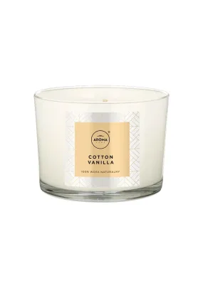 Ароматична свічка Aroma Home Elegance - Cotton Vanilla 115 г