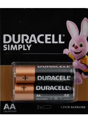 Батарейки Duracell АА LR6 (упаковка 2 штуки) ціна за 1штуку