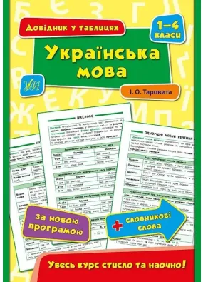 Довідник у таблицях. Українська мова 1-4 класи