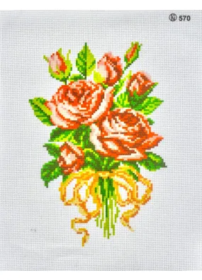 Друк на тканині ДН570 Букет троянд