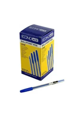 Ручка синя масляна ECONOMIX LINE 0,7 мм (Е10196)