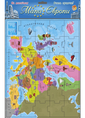 Ігри на магнтах. Мапа Європи