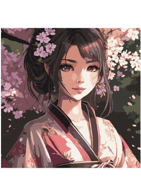 Картина за номерами Ідейка - Цвітіння сакури 40х40см (КНО8343)