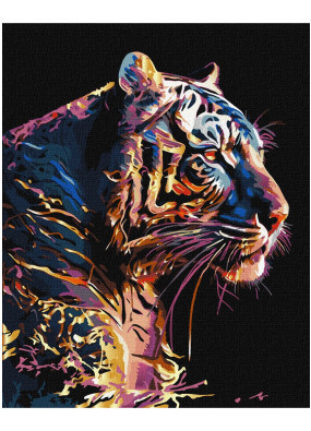 Картина за номерами Ідейка Прекрасний звір (з фарбами металік) 40х50 см KHO6520