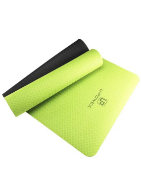 Килимок для йоги та фітнесу U-POWEX TPE Yoga mat Green/Black (183х61х0.6)