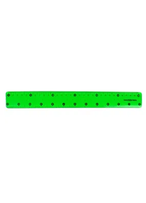 Лінійка 30 см PVC гнучка кольорова прозора FLEX CF81335
