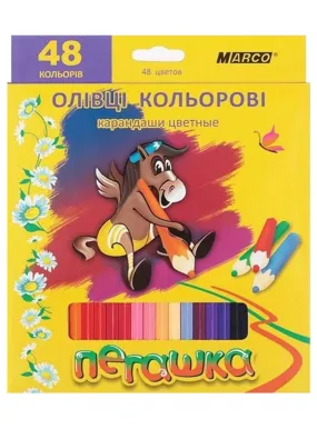 Олівці кольорові MARCO Пегашка 48 штук (1010-48СВ)