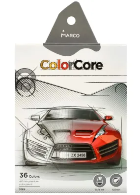 Олівці кольорові шестигранні MARCO ColorCore 36 штук (E3000-36CB)