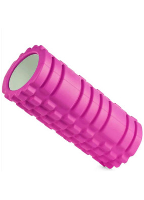 Масажний ролик (роллер) U-POWEX EVA foam roller (33x14см.) Pink