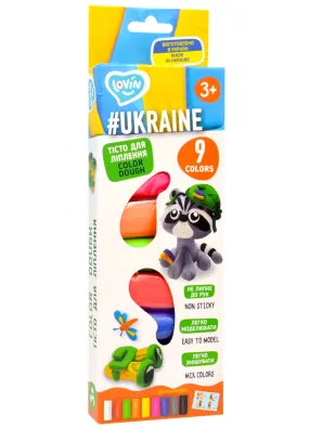 Набір для ліплення з тістом. 9 кольорів Ukraine