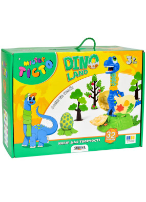 Набір для творчості Strateg Містер тісто Dino Land 41035