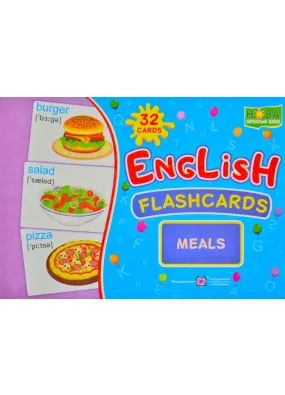 English: flashcards. Meals / Набір карток. Англійська мова. Їжа