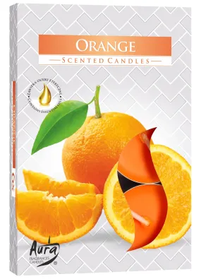 Набір свічок Bispol 6 штук з запахом: Апельсин (P15-63)