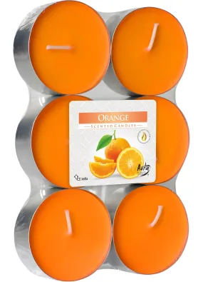 Набір свічок Bispol 6 штук з запахом: Апельсин (P35-6-63)