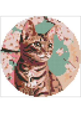 Алмазна мозаїка Ідейка Чарівне кошеня AM-R7912 19 см