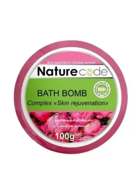 Бомба для ванн Complex Nature Code Skin rejuvenation (рожева) 100 г