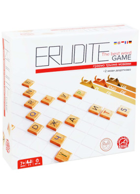Настільна гра ERUDITE (3 мови Еліт + 2 мови додатково)