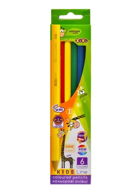 Олівці кольорові ZiBi 6 штук 2413