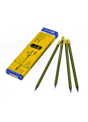 Олівець простий з ластіком НВ ECONOMIX 11306 Eco-lines